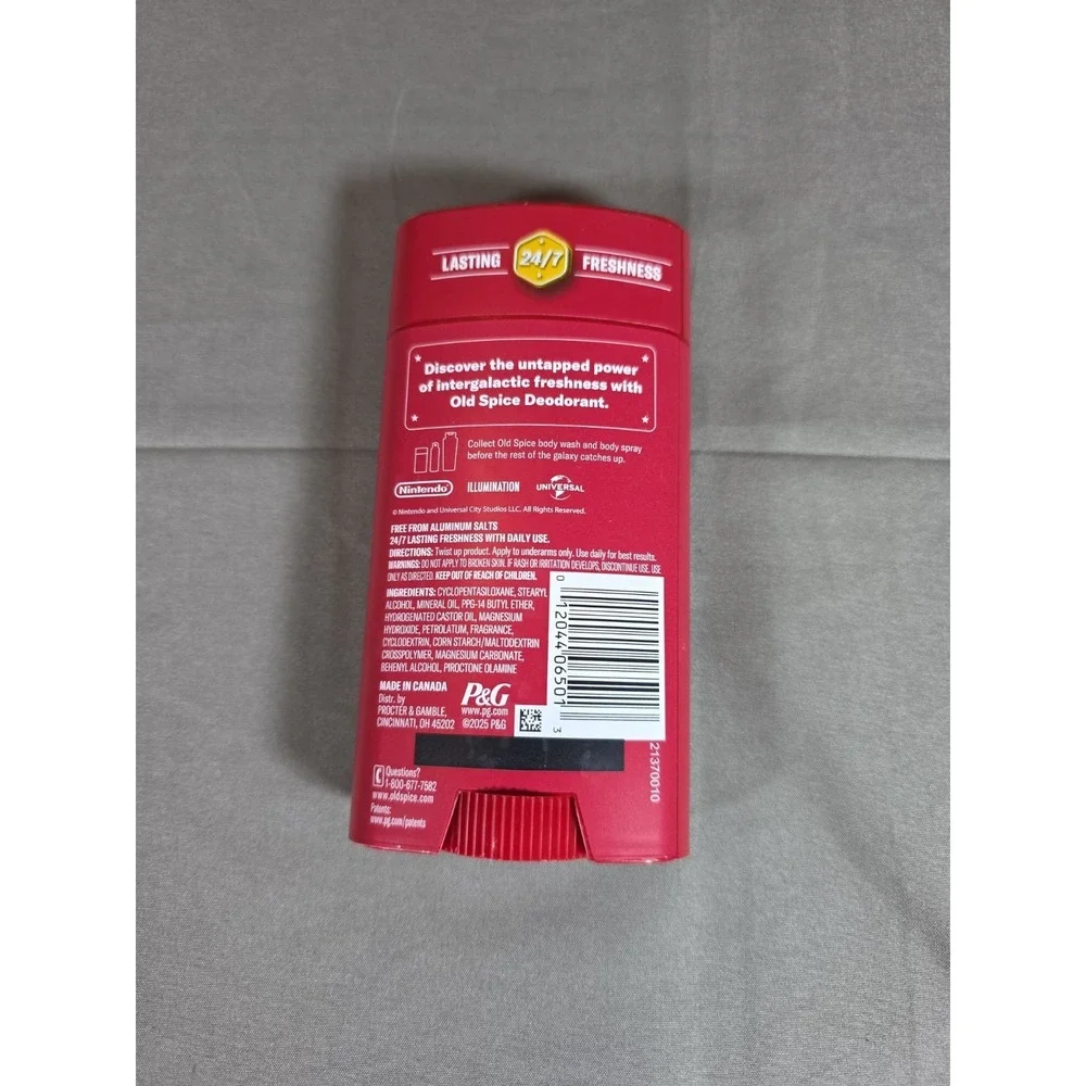Old Spice Desert Detour Deodorant Super Mario Galaxy Luigi Vanilla Sands 3oz New